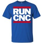 run cnc t shirt - royal blue
