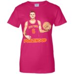 porzingod womens t shirt - lady t shirt - pink heliconia