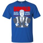 donald pump t shirt - royal blue