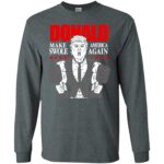 donald pump long sleeve - dark heather