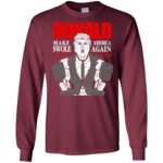 donald pump long sleeve - maroon