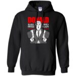 donald pump hoodie - black