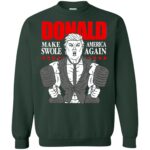 donald pump sweatshirt - forest green