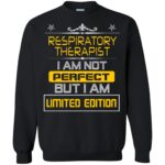 respiratory therapists sweatshirt - black