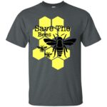 save the bees t shirt - dark heather