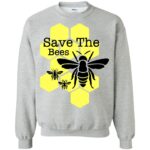 save the bees sweatshirt - sport grey