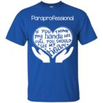 paraprofessionals t shirt - royal blue