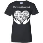 paraprofessionals womens t shirt - lady t shirt - black