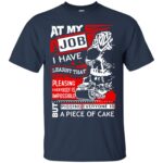 heavy equipment operators t shirt - navy blue