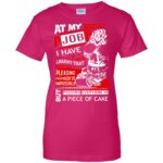 heavy equipment operators womens t shirt - lady t shirt - pink heliconia