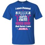 cheerleading mom shirts t shirt - royal blue