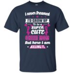 cheerleading mom shirts t shirt - navy blue