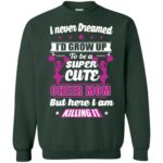cheerleading mom shirts sweatshirt - forest green