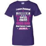 cheerleading mom shirts womens t shirt - lady t shirt - purple