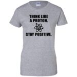 stay positive shirt womens t shirt - lady t shirt - sport grey