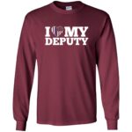 deputy wife long sleeve - maroon