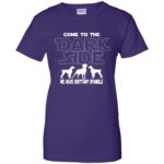 brittany spaniels womens t shirt - lady t shirt - purple
