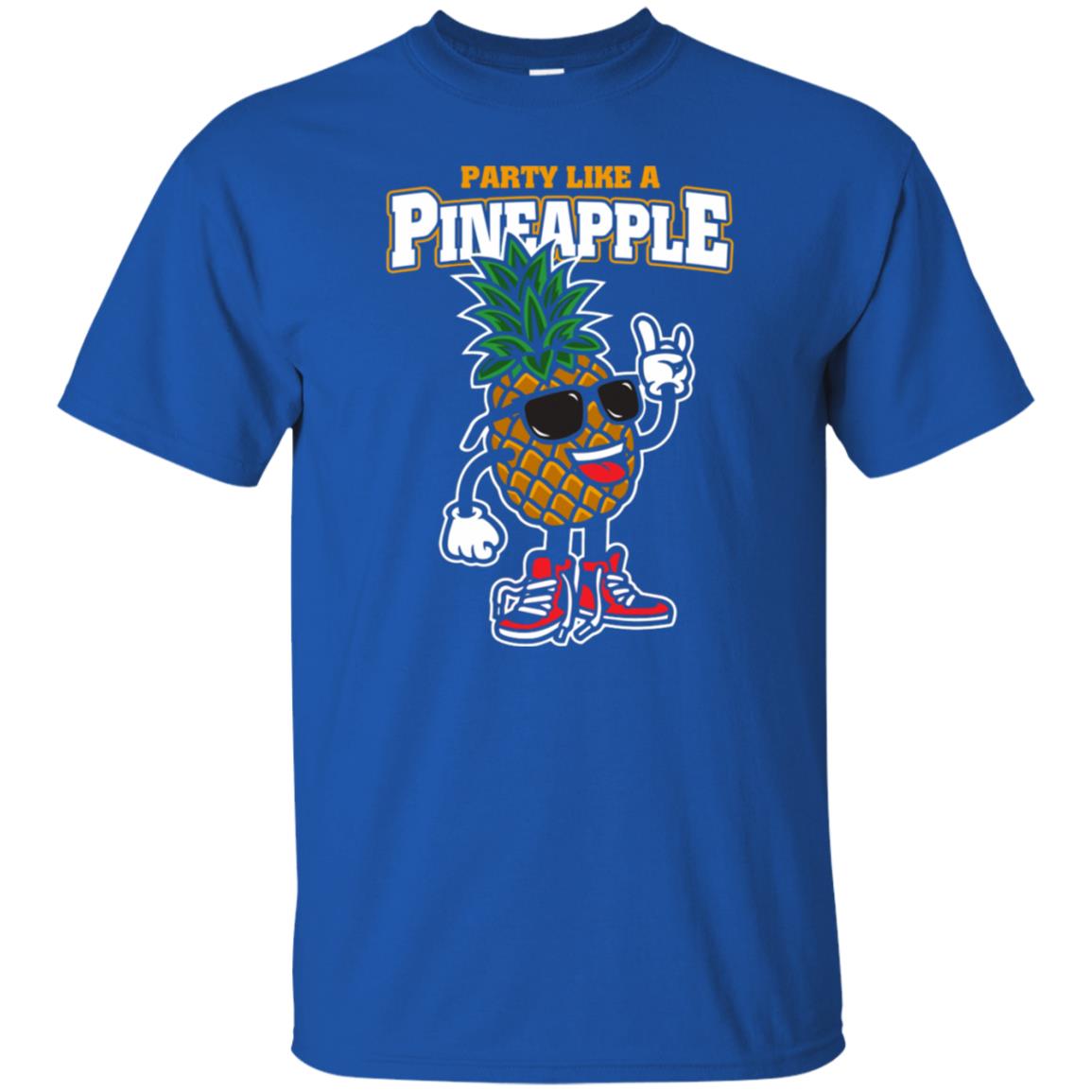 party like a pineapple t shirt - royal blue