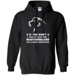 newfoundland dogs hoodie - black