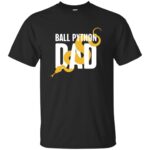 ball python t shirts - black