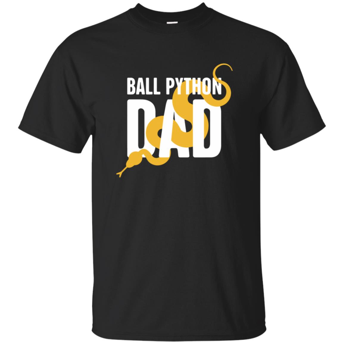 ball python t shirts - black