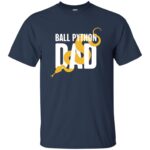 ball python t shirt - navy blue