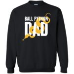 ball python sweatshirt - black
