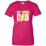 ball python womens t shirt - lady t shirt - pink heliconia