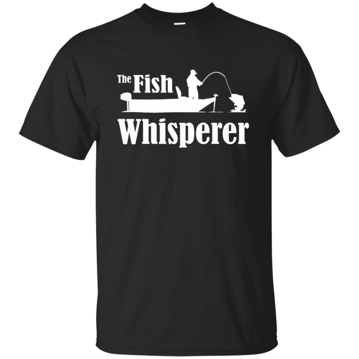fish whisperer t shirt - black