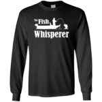 fish whisperer long sleeve - black