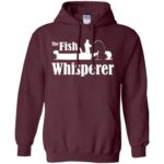 fish whisperer hoodie - maroon