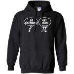 get real be rational hoodie - black