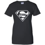 super uncle womens t shirt - lady t shirt - black