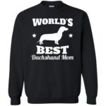 dachshund mom sweatshirt - black