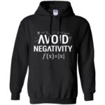 avoid negativity hoodie - black