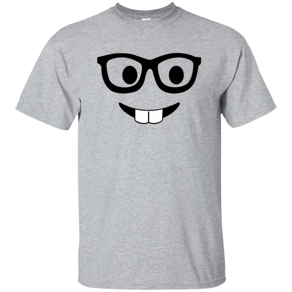 nerd emoji shirt - sport grey