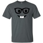 nerd emoji t shirt - dark heather