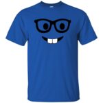 nerd emoji t shirt - royal blue