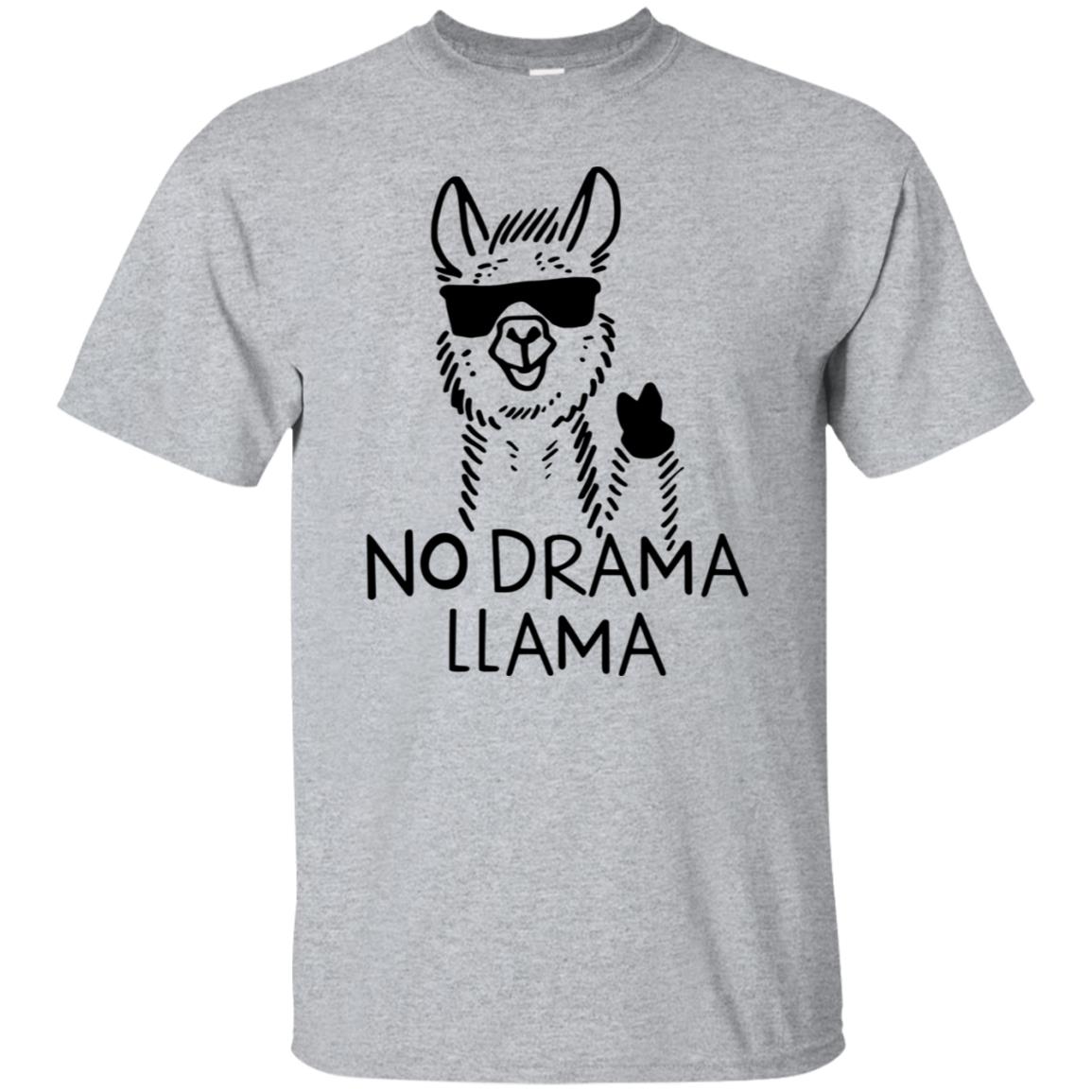 drama llama t shirt - sport grey