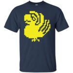 purple parrots t shirt - navy blue