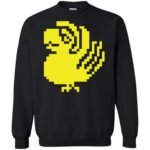 purple parrots sweatshirt - black