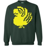 purple parrots sweatshirt - forest green