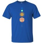solar system t shirt - royal blue