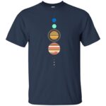 solar system t shirt - navy blue