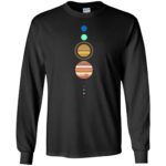 solar system long sleeve - black