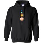 solar system hoodie - black