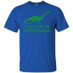 brontosaurus t shirt - royal blue