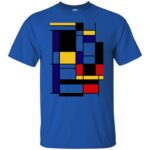 mondrian t shirt - royal blue