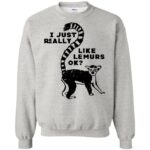 lemur sweatshirt - ash