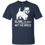 cairn terrier t shirt - navy blue